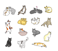素材ラボ 新作イラスト 色々なポーズのかわいい猫のイラストセット 高画質版dlはこちら T Co Aysjmuwmbg 投稿者 Shibaoさん ご覧いただき 誠にありがとうございます 色々なポー 猫 セット アイコン かわいい 三毛猫 シンプル 全身
