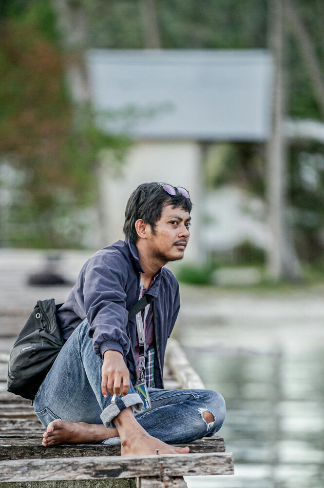 Istrahat dulu, biar bebannya ikut rehat.