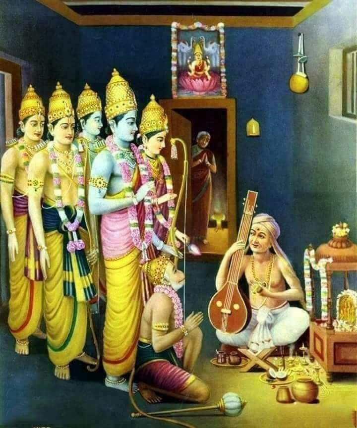 Remembering the Musical Saint Shri Tyagaraja Swamy on his Aradana Diwas..🙏🙏🙏
He is one of the principal composers of the Carnatic Music...🙏🙏🙏
#TyagarajaAradhana