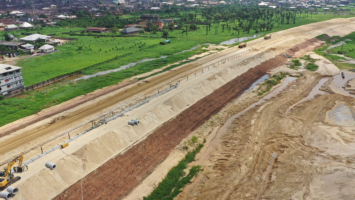 The Second Niger Bridge. #Nigeria Frame 1 GEC Area locationFrame 2 Drainage and grassing worksFrame 3 Niger Bridge OverviewFrame 4 West Approach Northern Bridge Axis.