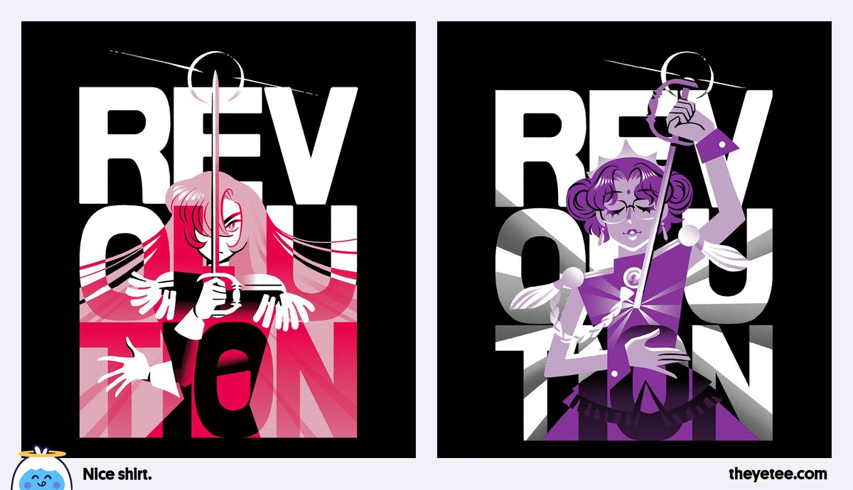 NEW! We've got Revolution Side A and Revolution Side B both designed by @NNChan and available for 24 hours only at https://t.co/ZD8ueXQ3ta