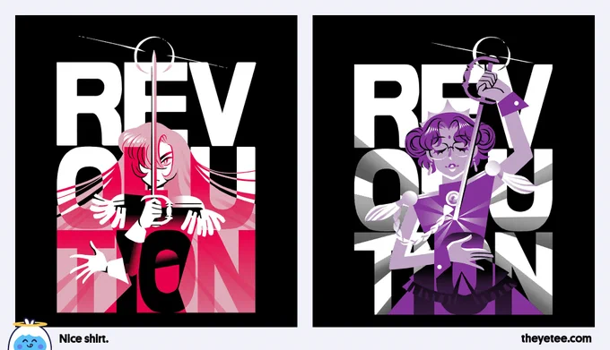 NEW! We've got Revolution Side A and Revolution Side B both designed by @NNChan and available for 24 hours only at https://t.co/ZD8ueXQ3ta 