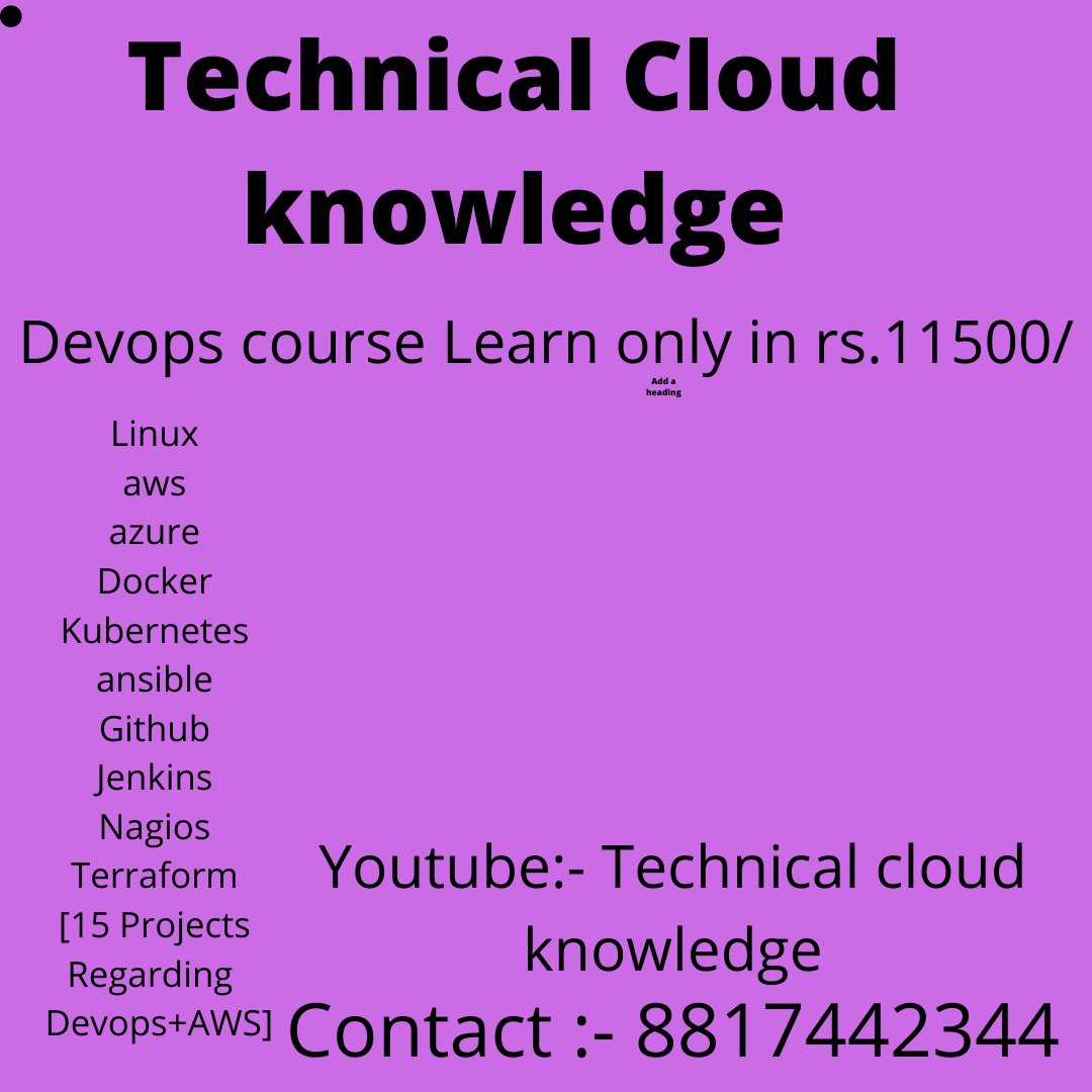 KnowledgeDevops's tweet image. youtube.com/channel/UC54Nf…