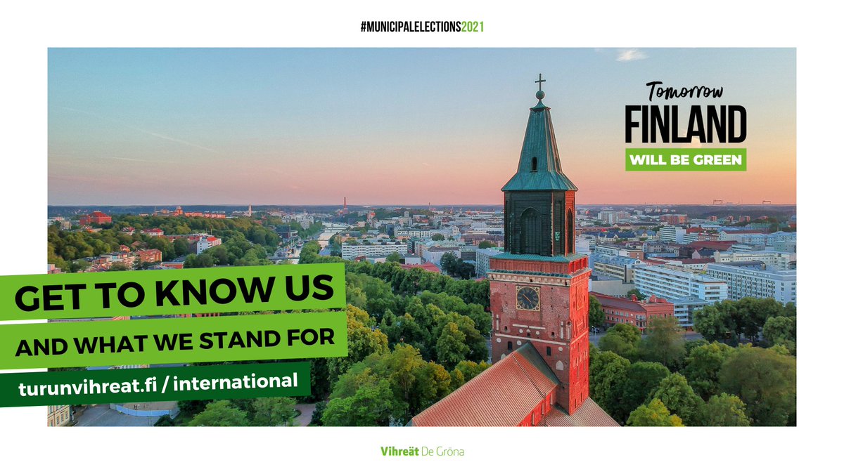 The Greens in Turku will run a multilingual campaign in the 2021 municipal elections. Information packages have been translated into a dozen languages that are spoken in the Turku region, with a final target of about twenty. They are available here:

turunvihreat.fi/international/