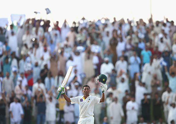 He is only Pakistani batsman to have have scored a century vs every other 9 test playing nations and the only batsman ever to score a century in 11 nations.