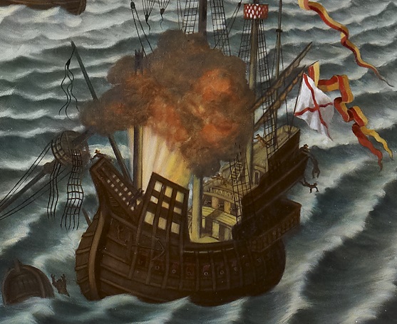 Hand-drawn original maps, charting the Spanish Armada, were just acquired by <a href="/NatMuseumRN/">The National Museum of the Royal Navy</a> Check out armada.parliament.uk for a close look at the epic Armada Paintings in the House of Lords. #ArmadaMaps