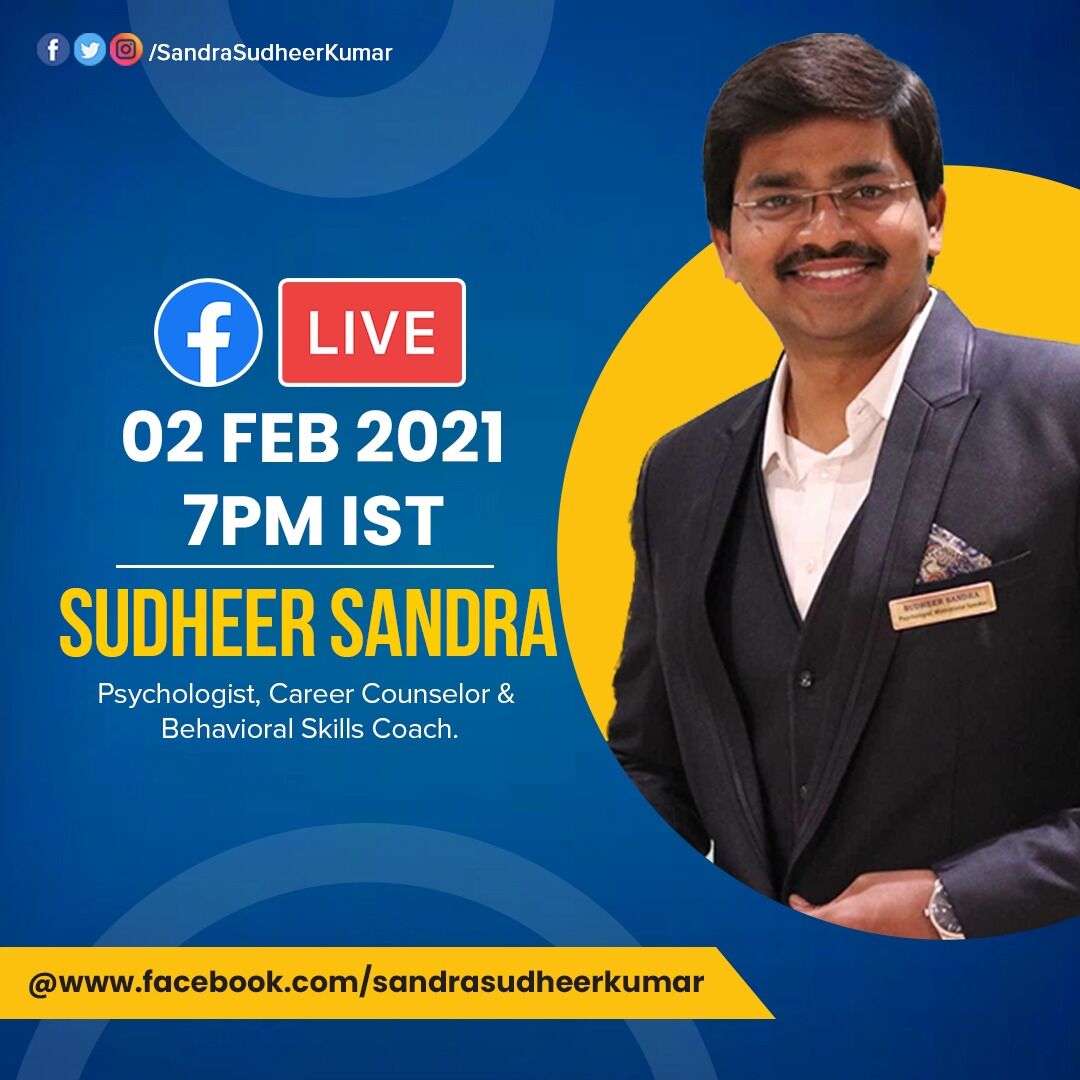 sandrasudheer's tweet photo. Join the live Interaction with Sudheer Sandra at 7PM at Facebook Page.
#sudheerSandra #SuparSchool https://t.co/D4KIk5NwPq