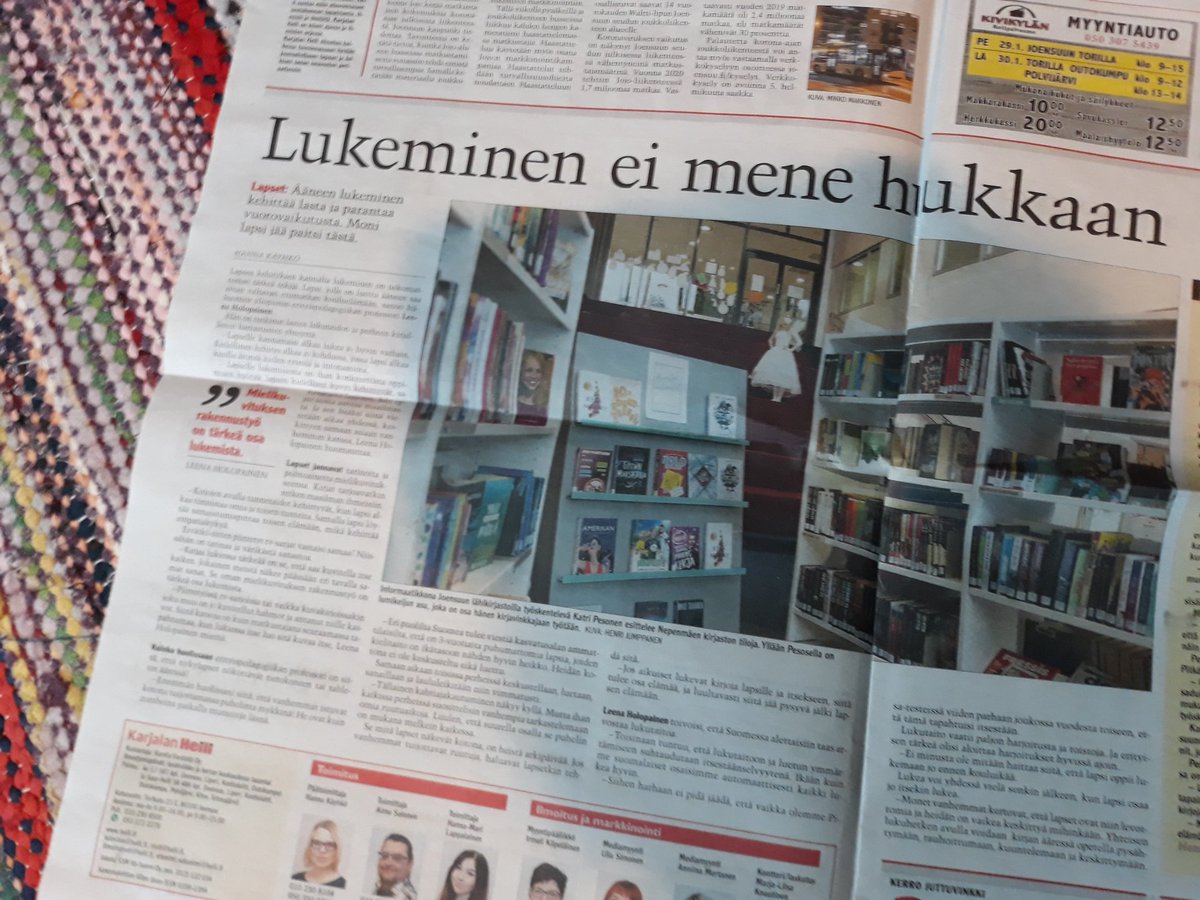 Kiitos <a href="/KarjalanHeili/">Karjalan Heili</a> aiheen nostosta! Lukeminen ei todella mene hukkaan! 💎 @LiperinKunta