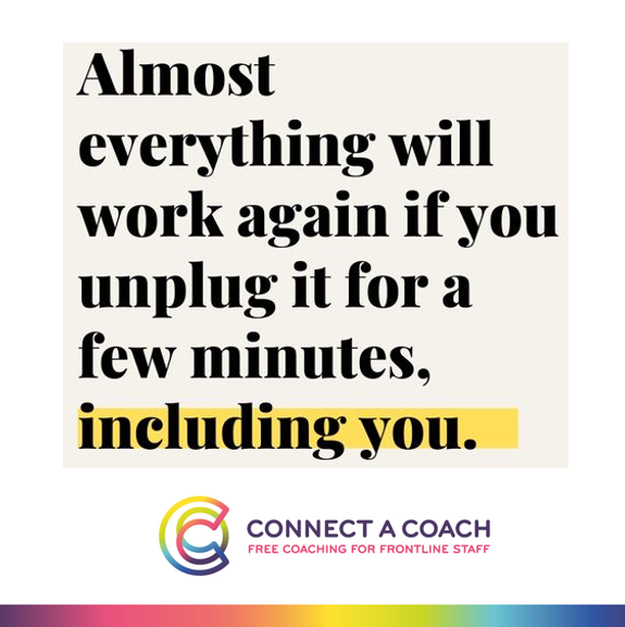 ConnectACoach1's tweet photo. We're here to listen and support frontline workers.  https://t.co/J66ugnuHnM #supportwhenyouneedit #disconecttoreconnect #oktoaskforhelp # https://t.co/90CfGacExb