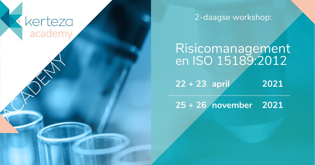 KERTEZA's tweet photo. Voor laboratoria zijn risicoanalyses een kostbare en tijdrovende bezigheid.
@KERTEZA organiseert een 𝟮-𝗱𝗮𝗮𝗴𝘀𝗲 𝘄𝗼𝗿𝗸𝘀𝗵𝗼𝗽 waarin u leert hoe u dit op een praktische en doeltreffende wijze uitvoert.
Schrijf u hier in 👉🏼 https://t.co/H4d5nlT49q
#Deskundig #MetZorg https://t.co/Inv2fBf5G3
