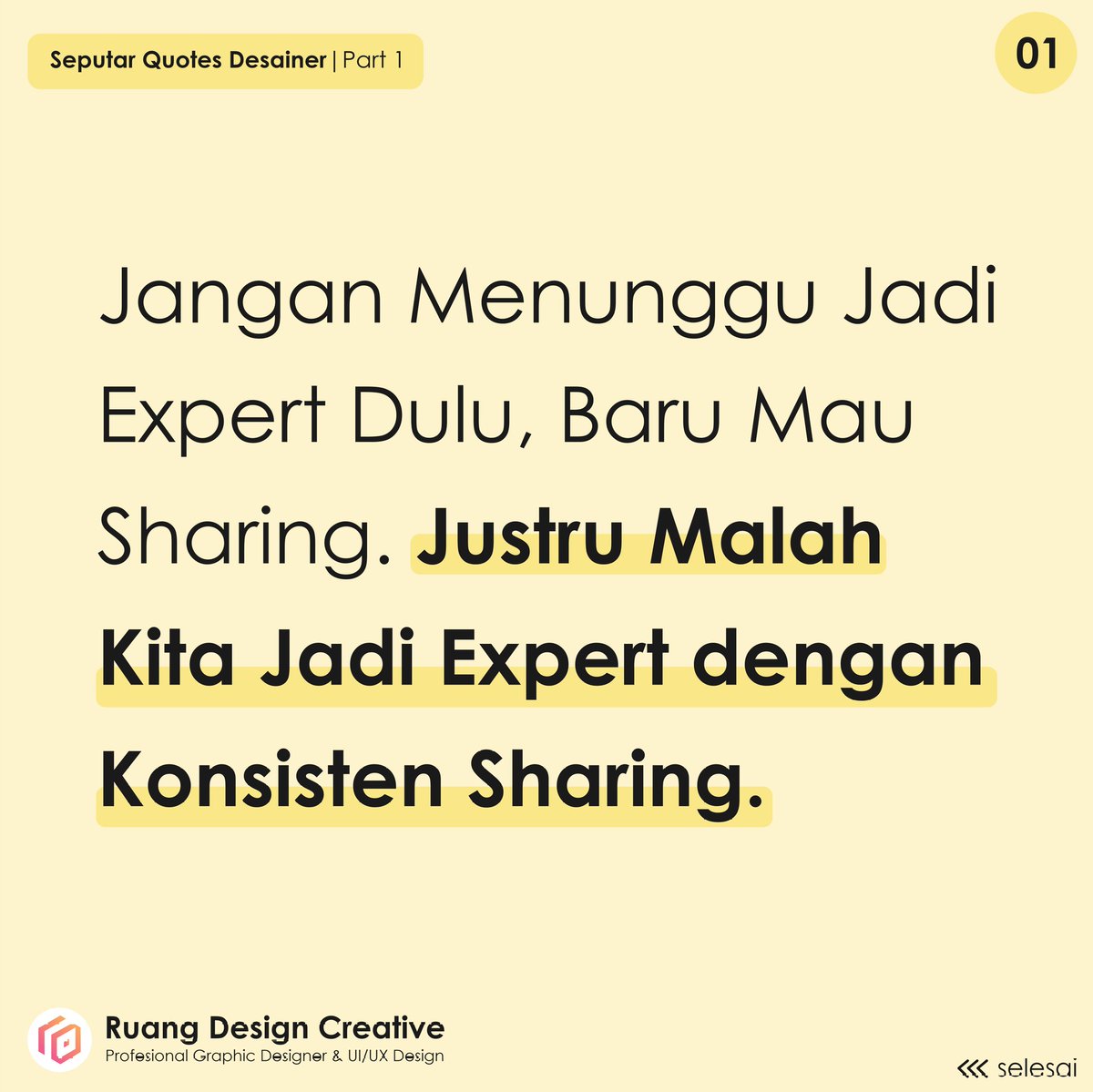 ruang_creative's tweet image. Kalau mau pinter, mulailah ngajar! Kalau mau jadi expert, mulai lah sharing! 😁🤩
.
#seputarqoutesdesainer #ruangdesigncreative #tutorialdesain #tipsdesain #trikdesain #desaingrafis #microblog #belajardesain #qoutes #trending #viral #terbaru2021