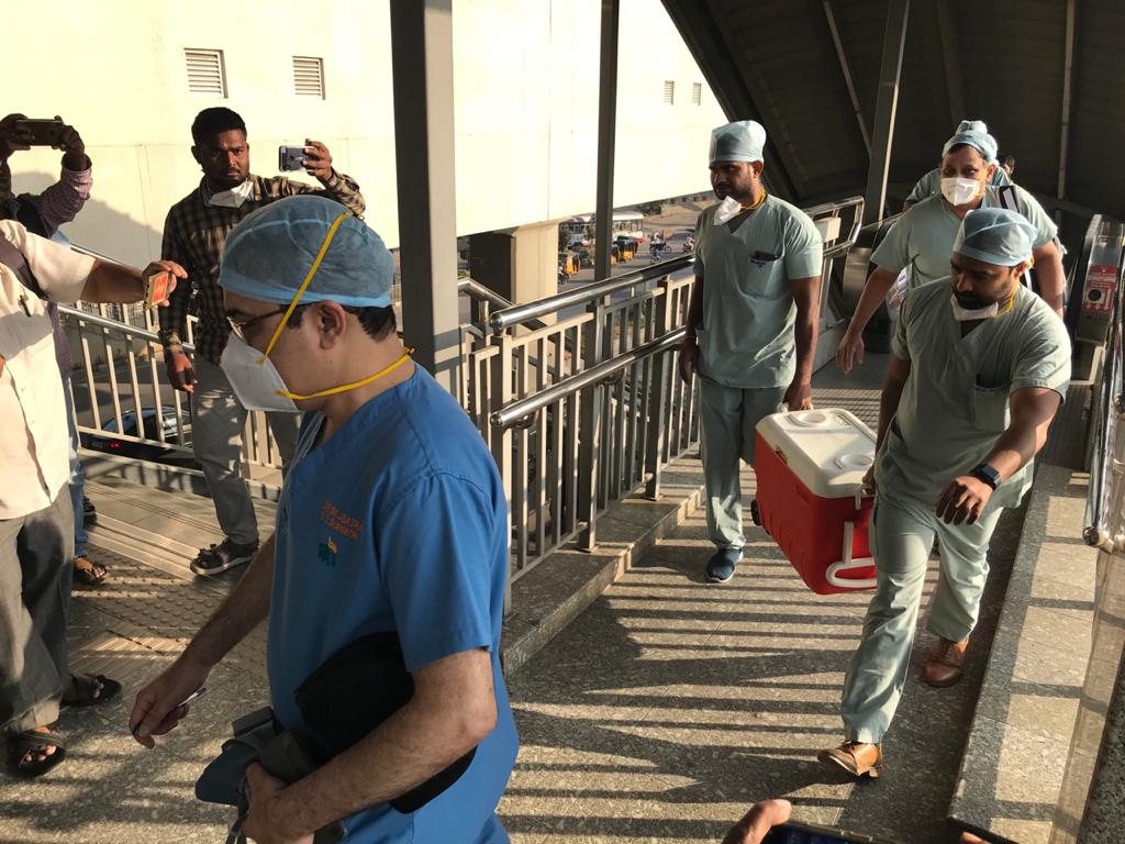 Apollo team has started for Jubliee check post metro station on a  @hmrgov metor train