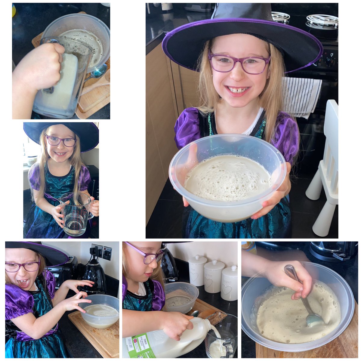 1987_hasler's tweet photo. @HeathSomers @SHPS_Year2 hallie loved making her witches potion and measuring out all the ingredients for her maths lesson! This was a potion to make her invisible 😊 https://t.co/NVrWz5srfT