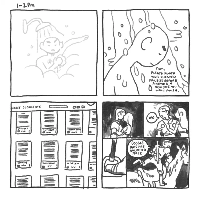 Last one for tonight (hope to continue tomorrow) #hourlycomicday 