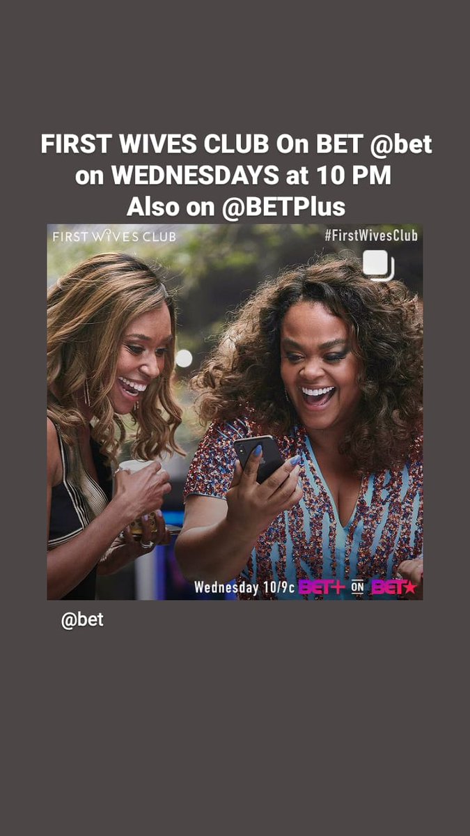 REPOST Photo from <a href="/BET/">BET</a> FIRST WIVES CLUB TELEVISION SHOW on WEDNESDAY On BET <a href="/BET/">BET</a> at 10 PM EST / 9 PM CST

Compliments of WOmen in Business Magazine FRIDAY 1/29/21.

_________________

<a href="/TheWIBMag/">WOmenInBusinessMagazine®️</a>
<a href="/Wibmagazine/">WIBMAGAZINE®️</a>
<a href="/CelebrityCover/">Celebrity Cover®️</a>
_________________