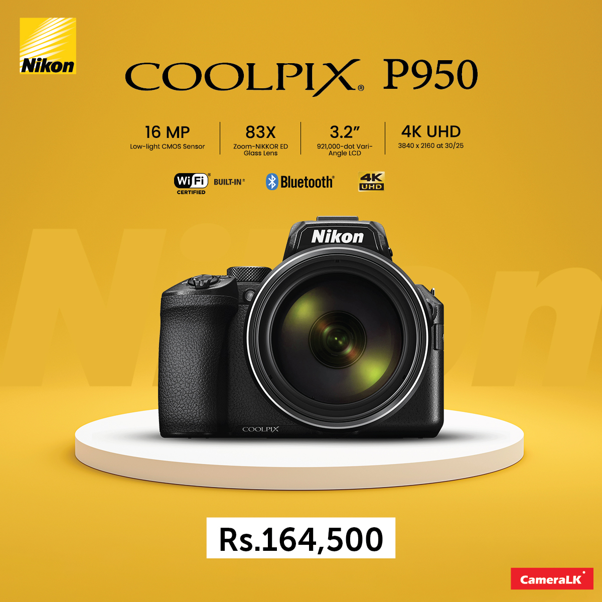 CameraLK_Store's tweet photo. Nikon Coolpix P950 now available at CameraLK Red heart 
Buy Now :- https://t.co/ScHhpW7Nnv

#camera #nikonphotography #SriLanka #cameralk #coolpix https://t.co/bAgxPmTEXp
