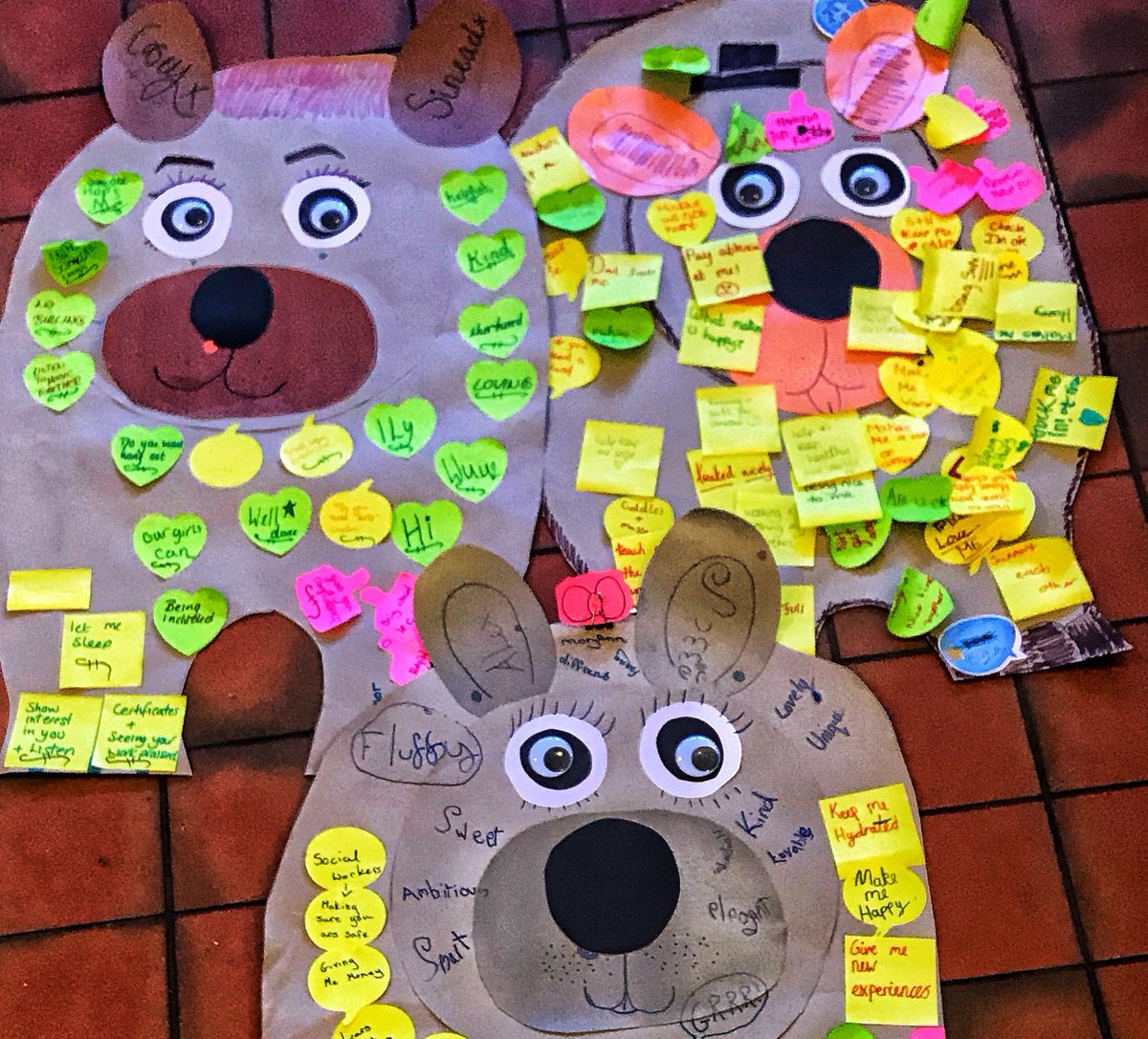 Have you met our Feelings Inspectors? The brilliant children <a href="/BrambleBraeSch/">Bramble Brae School</a> designed some wonderful resources to help peers reflect on #childrensmentalhealth through a positive lens. Encourage a child to #ExpressYourself with a self-care bear today 🌈 
childrensparliament.org.uk/wp-content/upl…