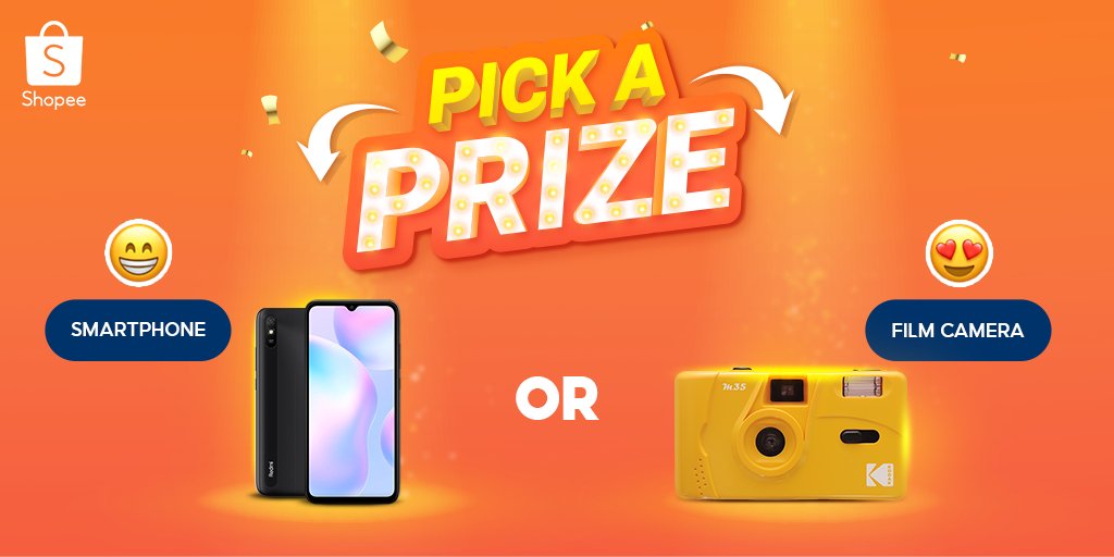 ShopeePH's tweet photo. Ano ba mas magandang pang-picture? π€
HIGH DEFINITION? or VINTAGE?
Boto na kung gusto niyo ng Film Camera o Smartphone at maaring mapasainyo ang mga ito β¨
#ShopeePH #PickAPrize https://t.co/1vCSpjBhiV