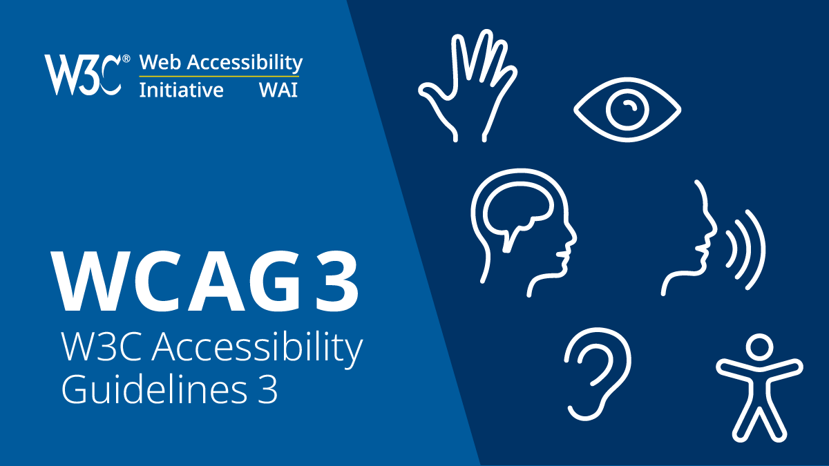FIRST PUBLIC WORKING DRAFT: W3C ACCESSIBILITY GUIDELINES (WCAG) 3.0
buff.ly/3ti2dtF vía @w3c #accessibility