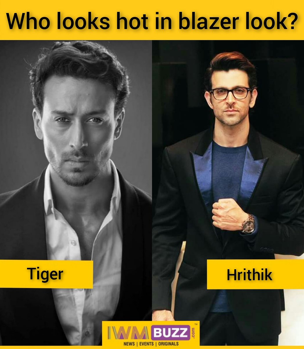 iwmbuzz's tweet image. Who looks hot in blazer look?
@iTIGERSHROFF
@iHrithik

Follow us on @iwmbuzz

#tigerjackieshroff #HritikRoshan 
#blazerlook #Hottestlook