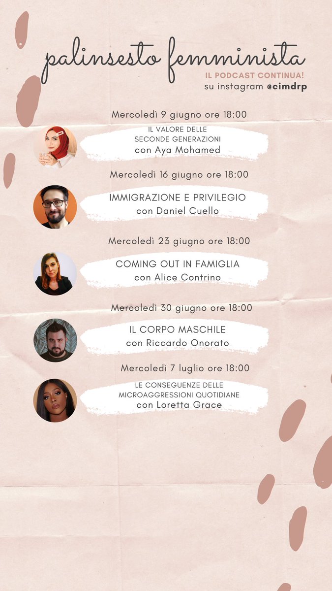 #PalinsestoFemminista ricomincia domani, mercoledì 3 febbraio ❤️ e andiamo avanti fino a luglio! Qui la programmazione 🪴