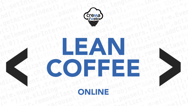 CremaWeb's tweet photo. Ripartiamo in questo 2021 con il primo Lean Coffee di #CremaWeb !
Ci troviamo online Giovedì 4 Febbraio alle 18:30 (link disponibile in meetup previa registrazione)

🔴 https://t.co/tsAprIeDu6 https://t.co/ZUnAYDKlFi