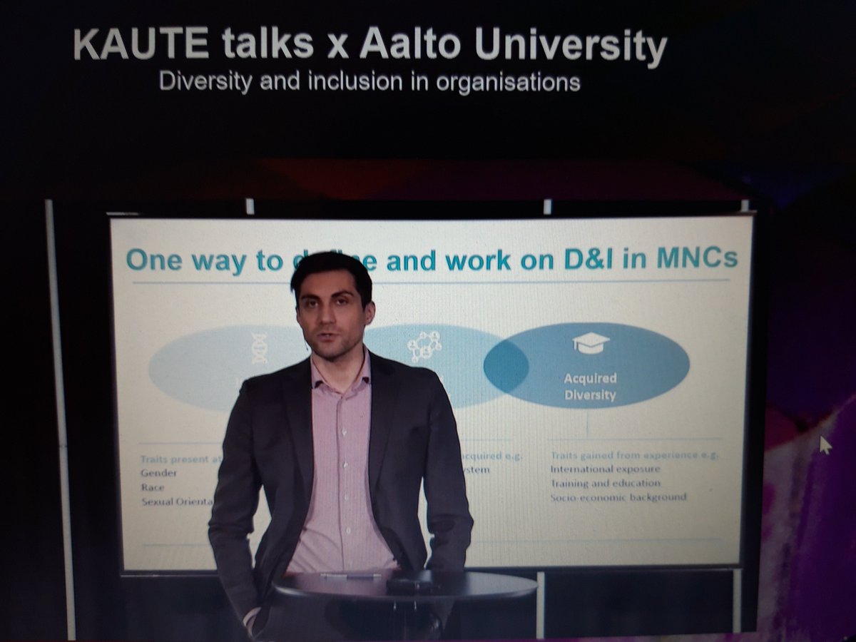 CEO Sami Itani: The lower hierarchies, the better the leadership commitment to D&amp;I is seen among the employees. #KAUTEtalks #diversity #inclusion <a href="/AaltoUniversity/">Aalto University</a> <a href="/AdeccoFinland/">Adecco Finland</a>