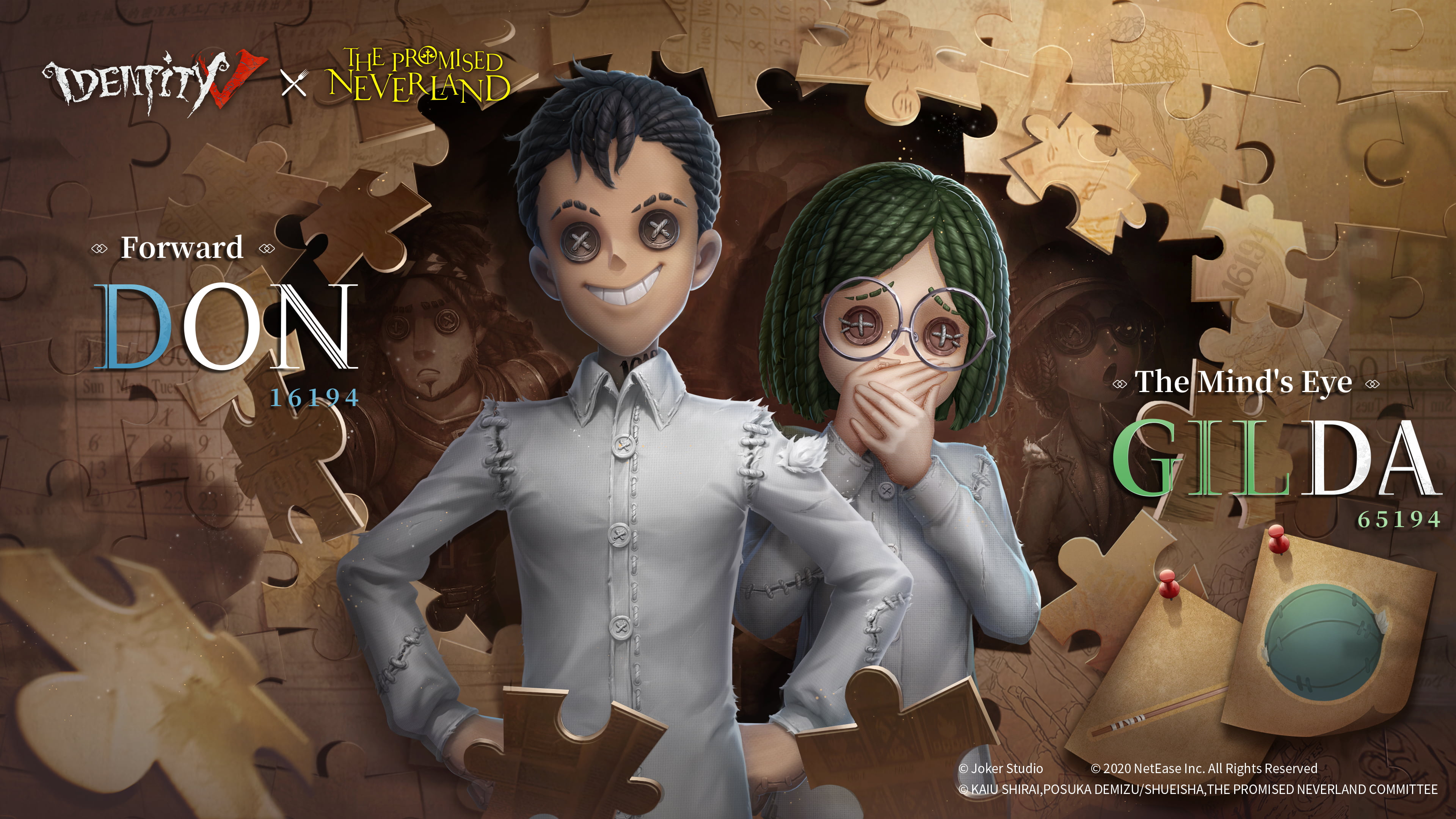 Identity V revela trailer gameplay de su colaboración con Yakusoku no Neverland ¡Ven a verlo! - C506 Collectibles TV Comics &amp; Anime