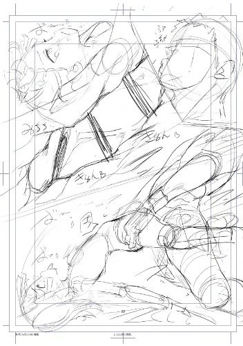 こういうのが苦手な人は気をつけてくださいというなにやらよくわからないラフ原稿・・・ぼくの漫画は基本的にハード目です 