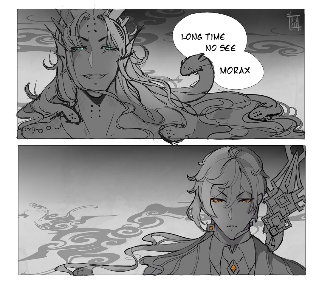 It's been some time that I want to do a drawing related to genshim impact so today was the day! 
Osirax x Zhongli is my ship, sorry childe! ♪~ ᕕ(ᐛ)ᕗ

#GenshinImpact #genshinimpactfanart #Osirax  #Osial #zhongli #WIP