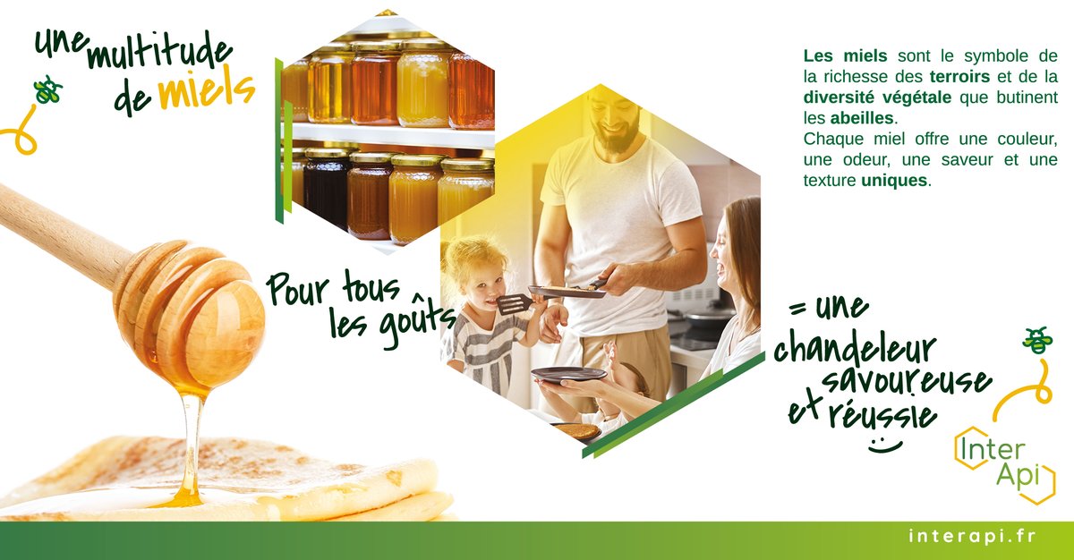 VCassignol's tweet image. Aujourd&apos;hui c&apos;est la #chandeleur ! Pensez au #miel pour accompagner vos crêpes 🍯#InterApi