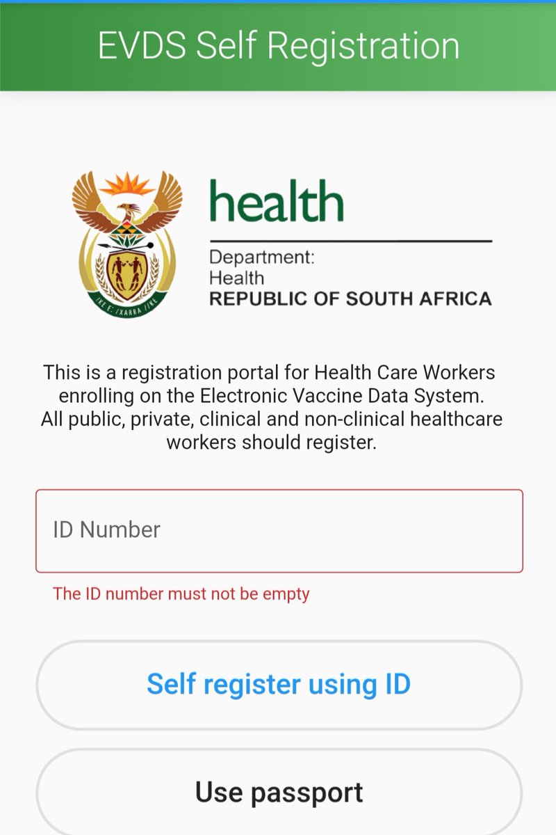 ZondileS's tweet photo. @Nkanyiso_ngqulu Are you a Health Care Worker?

If not, then you are a twat for registering yourself. https://t.co/gOghRVgJN1