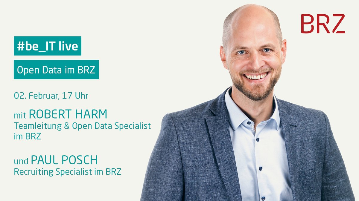 Bundesrechenzentrum (@brz_gmbh) on Twitter photo #OpenData Experte <a href="/RobertHarm/">Robert Harm</a> ist heute 2.2. ab 17 Uhr live auf unserem Instagram-Channel zu Gast (@Bundesrechenzentrum), spricht über seinen spannenden Job und gibt Tipps für Bewerber/innen. Nicht verpassen! #ITJobs #Recruiting <a href="/odp_AT/">Open Data Portal AT</a> <a href="/datagvat/">data.gv.at</a> #OpenData Experte <a href="/RobertHarm/">Robert Harm</a> ist heute 2.2. ab 17 Uhr live auf unserem Instagram-Channel zu Gast (@Bundesrechenzentrum), spricht über seinen spannenden Job und gibt Tipps für Bewerber/innen. Nicht verpassen! #ITJobs #Recruiting <a href="/odp_AT/">Open Data Portal AT</a> <a href="/datagvat/">data.gv.at</a>