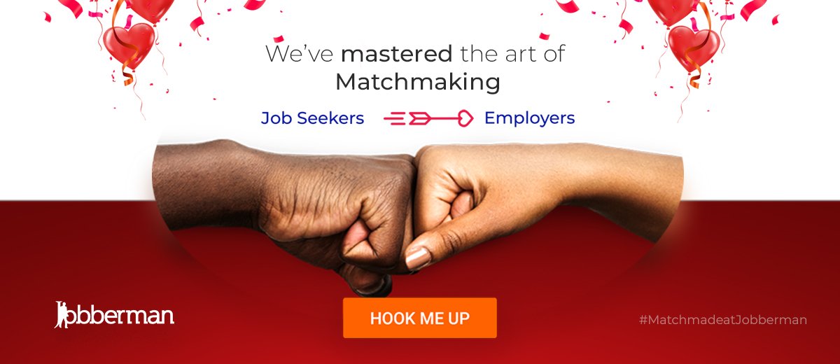 Jobbermandotcom's tweet image. Employers are looking to hook up with the right talent and we&apos;re here to ensure you are the ONE they choose.
Visit Jobberman.com/softskills to get started.
P.S- Stay close to our timeline because we have enough love to go round this season!
#MatchMadeAtJobberman 💙
RT