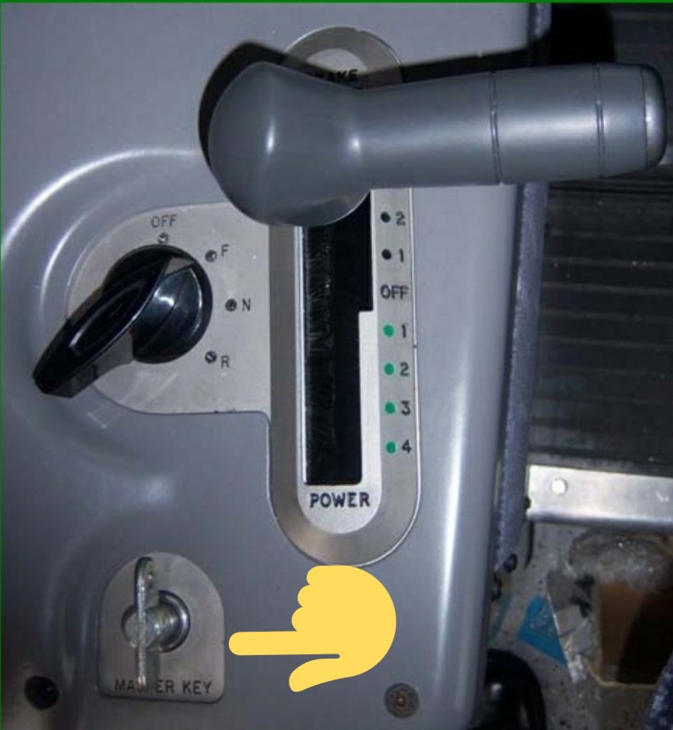  Now we go and speak to the driver who is going to split the train.  We first ask them "Is the master key off at the front?" This is to ensure that the driver who brought the whole train in has turned their key off.  Only one key can be on at a time. &ndash; bei  Horsham Railway Station (HRH)