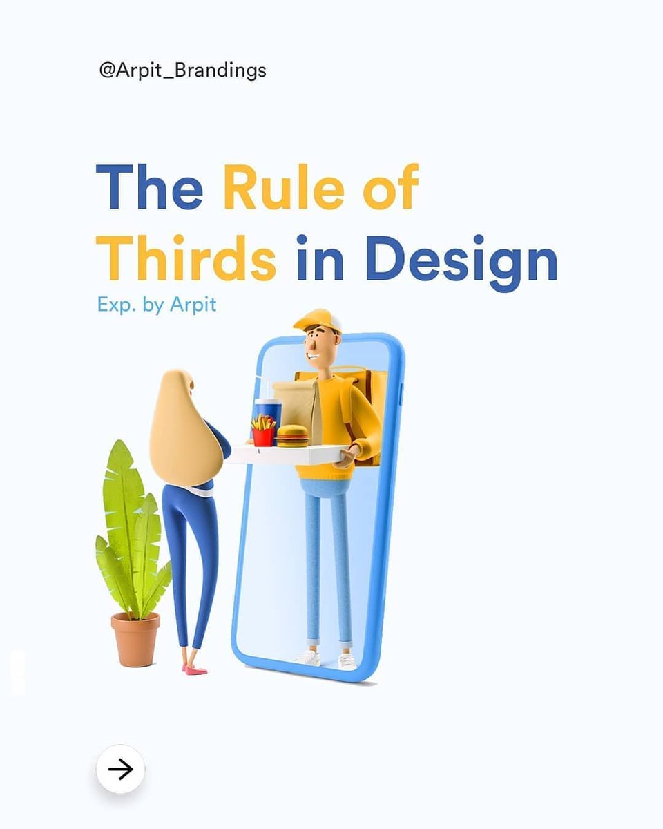 The Rule of Thirds in Design.
Link: instagram.com/p/CKyKswjJInV/

#designtip #designguide #designtips #designrules #designthinking #websitedesign #behance #dribbble #businessofdesign #uiuxdesigner #uiinspiration #uiuxtips #userinterfacedesigner #designtools #designweb #motiondesign