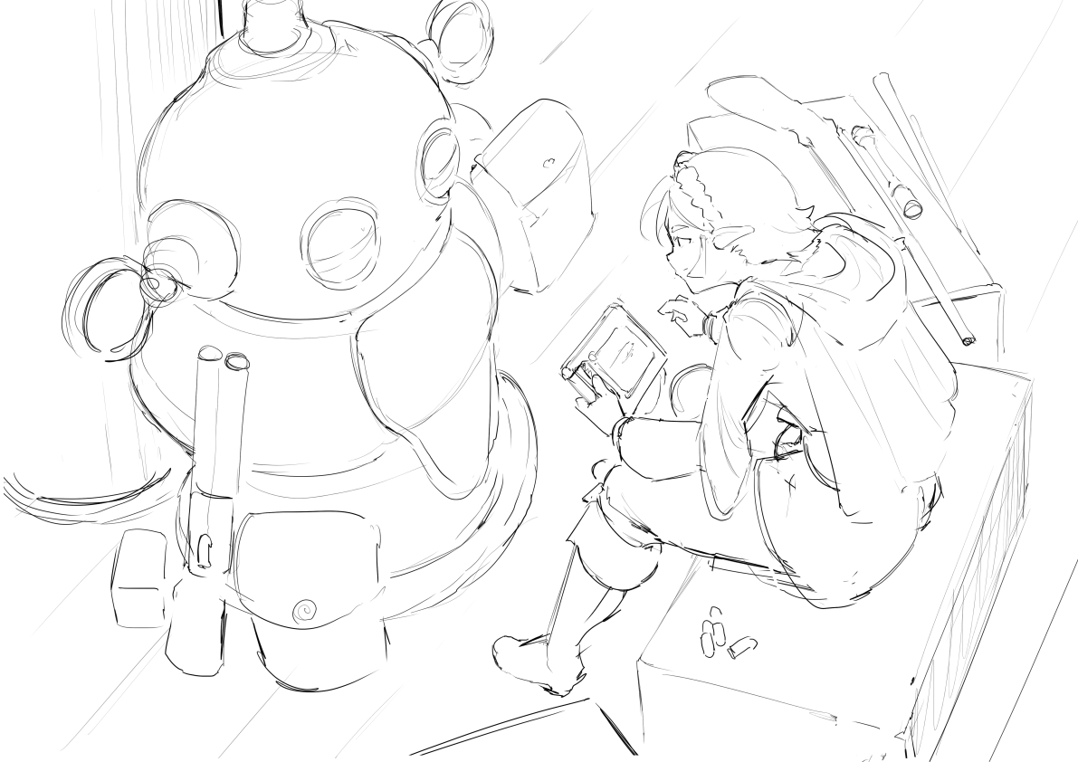 Programming new equipment into the little robot friend 