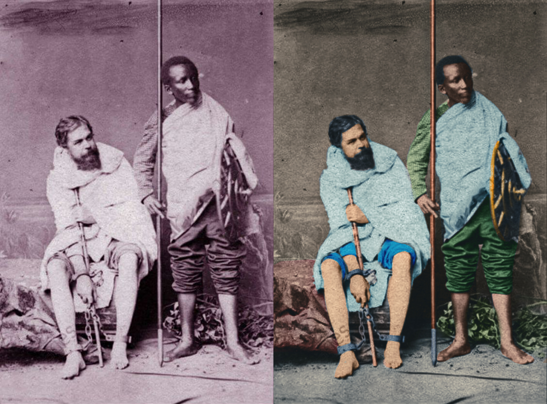 sarj_rasputin's tweet image. #colorizing via #photoshop 
Captain Charles Duncan Cameron the British diplomat who carried a message from queen Victoria of great Britain but who was later arrested and jailed by Emperor Thewodros’s order around the year 1868