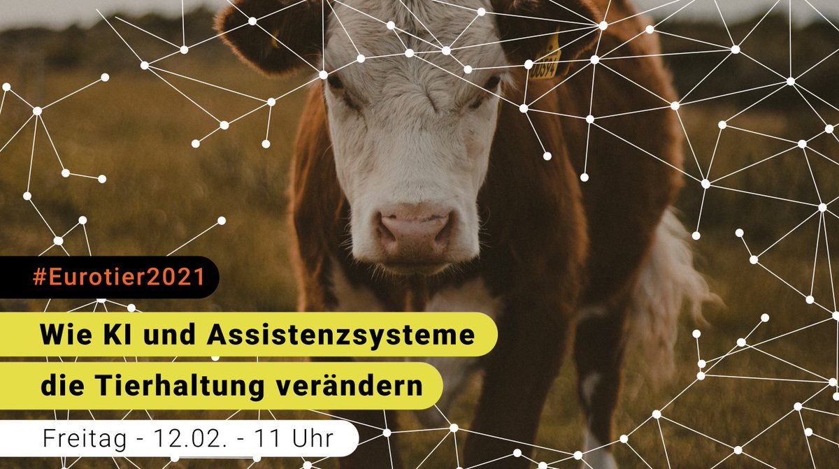 Wir hoffen ihr seid mit am Start, wenn wir auf der #eurotier2021 mit Experten von FarmCHAMPS, smaXtec, SMARTBOW, Trouw Nutrition und Horizon2020-Projekt ATLAS über die Zukunft der Tierhaltung sprechen: eurotier.digital.dlg.org/eventdate/Wie-…
