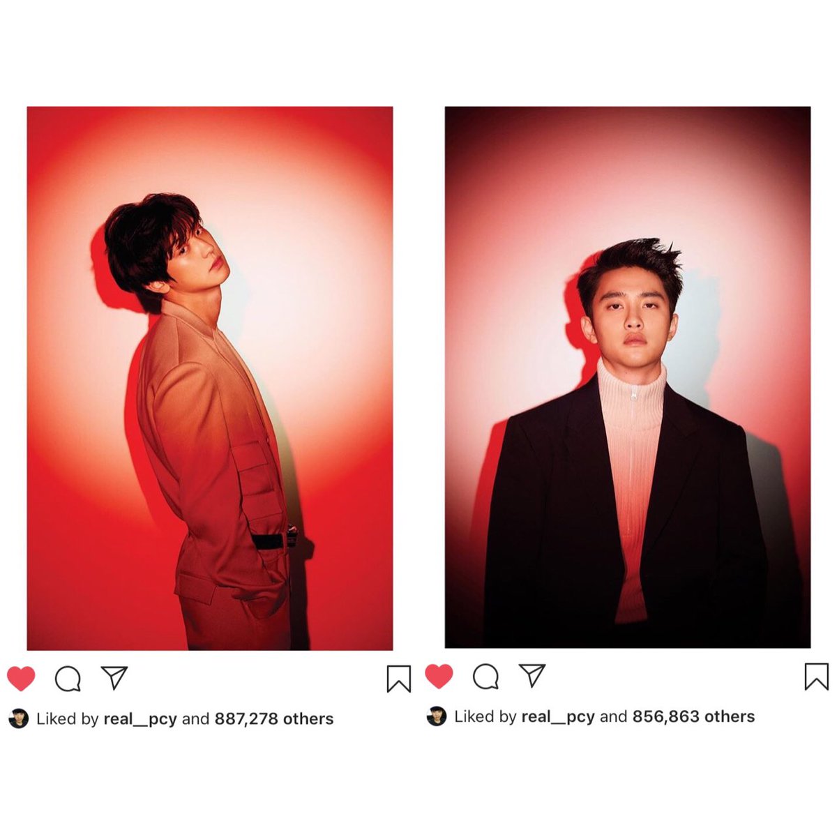  Love Shot - EXOI need a friendship like this, where my best friend will ignore everyones pic except mine. Chanyeol liking only his and Kyungsoos' LS teaser pics will never not be funny.