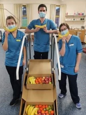 Given the huge pressure on the NHS, we have doubled our efforts and in January delivered over 70,000 fresh fruit portions to 17 NHS hospitals right across the UK. Thank you to all our clients who donated their weekly fruit deliveries to this scheme. #thankyouNHS #togetherwewin