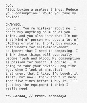 Advice - Kehlani The depth of their friendship is truly astonishing coz of their contrasting personalities, it weirdly compliments each other. Chanyeol goes to Ksoo for advice when he is worried and sometimes when wants to buy something.