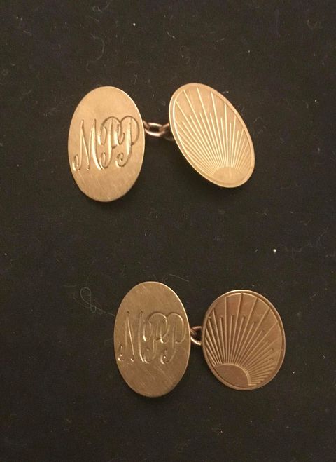 Many thanks to Dennis Longstaff for sending us these photos of his grandfather’s retirement gifts.  A valuable reminder of the #HeadWrightson culture of the time.
Matty Preece, foreman anglesmith in the Bridgeyard.