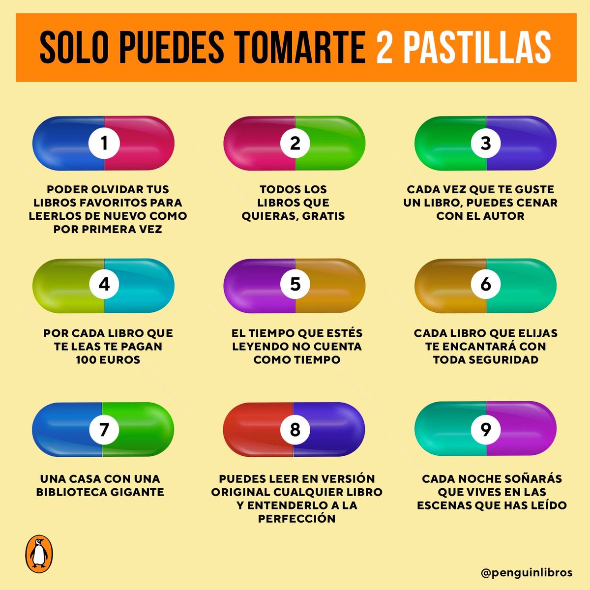 Hoy es el #DíaDeLaMarmota y solo puedes tomarte dos pastillas. ¿Cuáles escoges?