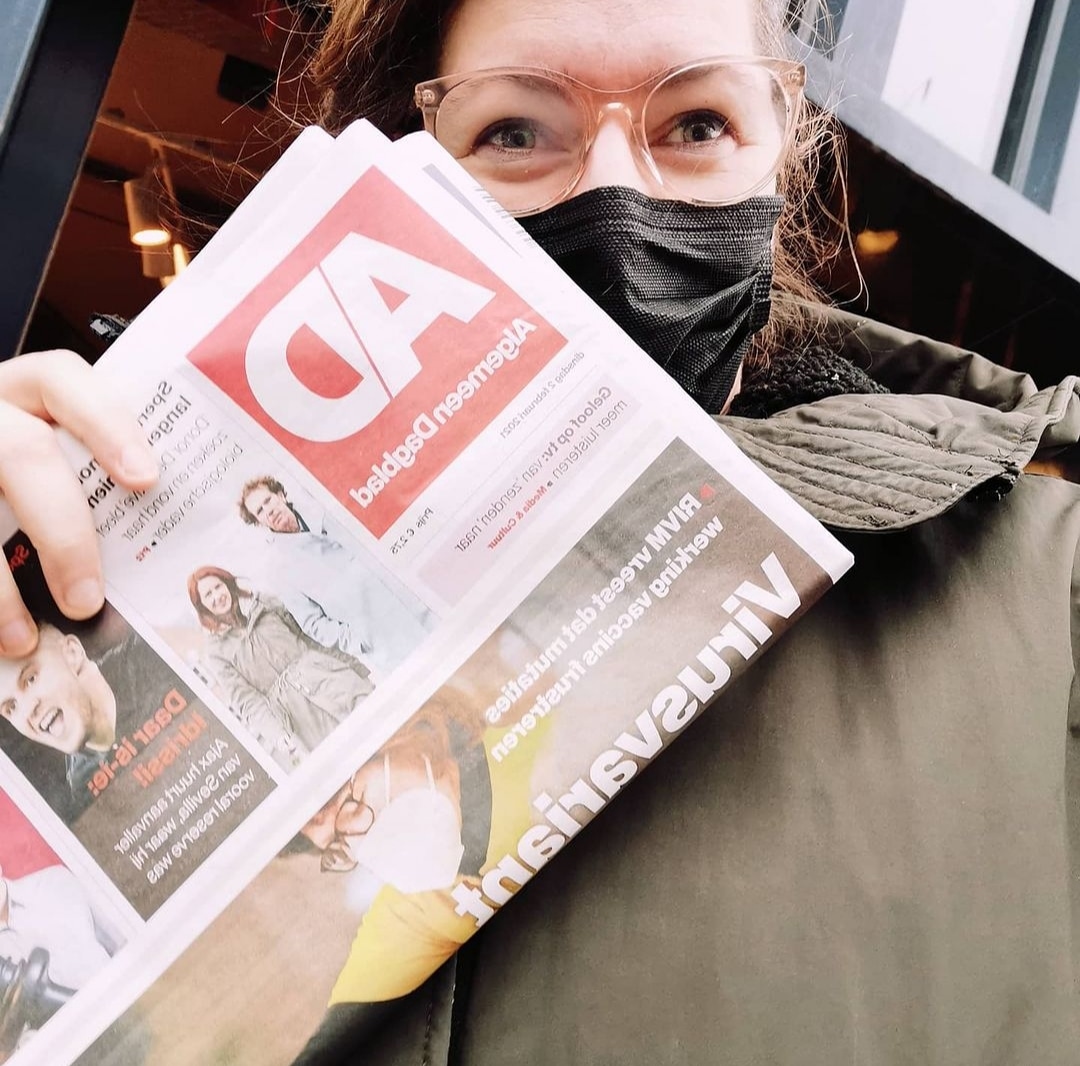 Even naar buiten voor de krant 
#donordetectives #donorkinderen #afscheidvandeanonimiteit #vadersgevonden #ad