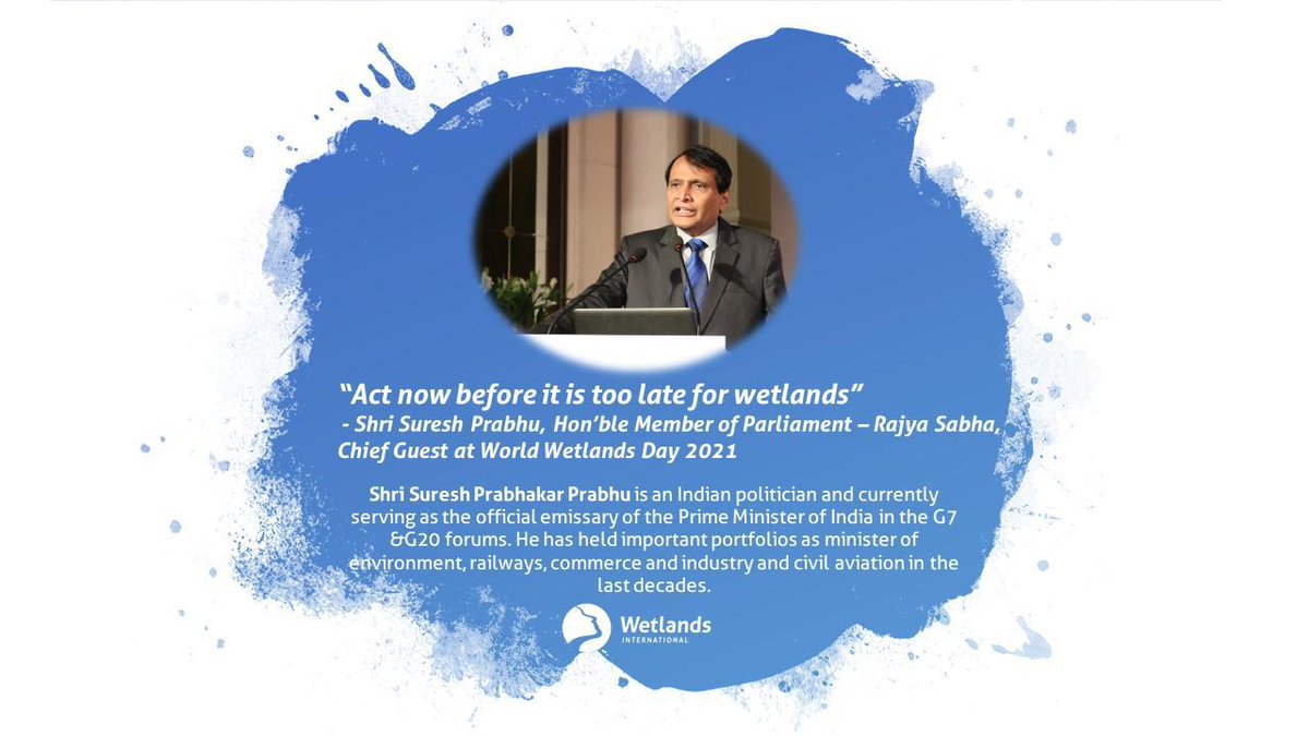 Observing #WorldWetlandsDay today to spread awareness about the need to #conserve and #RestoreWetlands which are disappearing fast leading to loss of #biodiversity. 40% of the world's species live or breed in #wetlands and they are important for #ClimateAction.