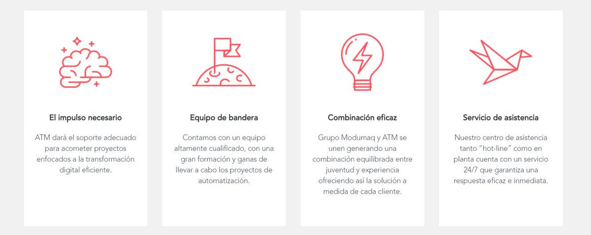 Modumaq's tweet image. 🚀#ATMAutomation es nuestro desarrollador oficial de software y estos son los 4 atributos que hacen su marca...

⚡Impulsores de la transformación digital
⚡Un equipazo inigualable
⚡Juventud y experiencia 
⚡Servicio de asistencia 10

modumaq.com/atm/
#RollingOnInterroll