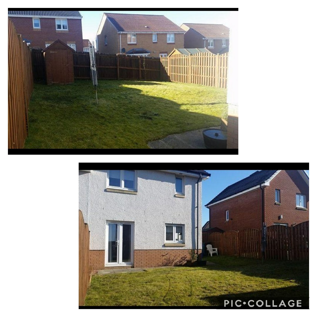 DynamicDevelop6's tweet photo. Patio area with sun dial slabs layed. Artificial grass and kids play area also added. DM for free quotes https://t.co/Ol4lNV1whp