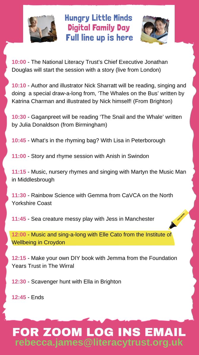 For children under 5.