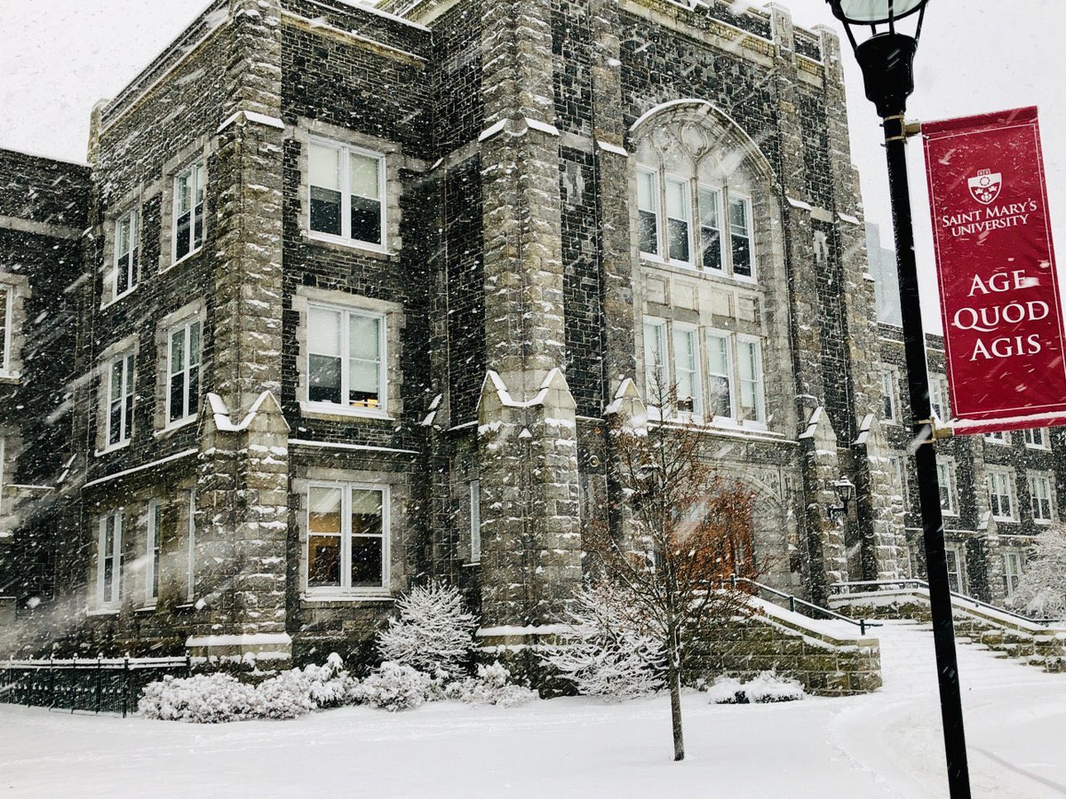 smuhalifax's tweet photo. Due to poor weather conditions, campus is closed for in-person classes and services. Virtual classes will continue as scheduled unless students are informed otherwise by individual professors. Learn more at https://t.co/NdXwwdXAuv #smualert https://t.co/dx3cyej8YO